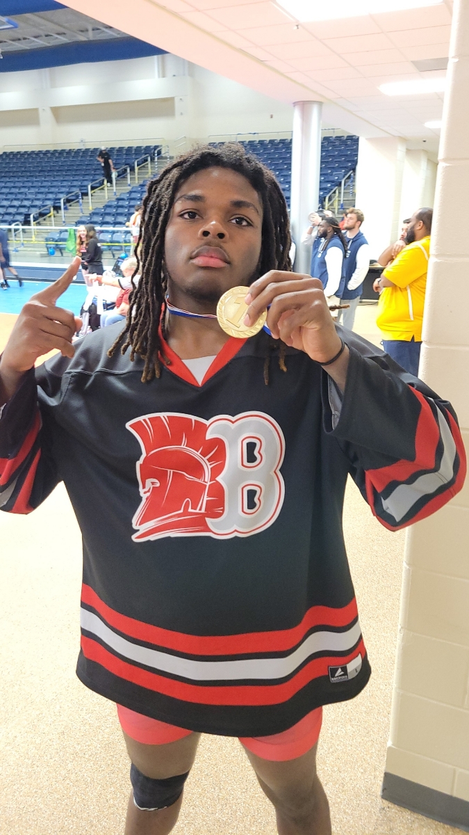Banneker High School Athletics (@bhsathletics_) on Twitter photo Congratulations , Leshawn Stuckey! c/o 2025
1st 🥇 Place, 215 🤼 5-AAAAA CHAMPION
STATE BOUND!!!🔥🔜 <a href="/Banneker_HS/">Banneker HS</a>
<a href="/FultonCoSchools/">FultonCountySchools</a> <a href="/athletics_FCS/">FCS Athletics</a>
#GoTrojans Congratulations , Leshawn Stuckey! c/o 2025
1st 🥇 Place, 215 🤼 5-AAAAA CHAMPION
STATE BOUND!!!🔥🔜 <a href="/Banneker_HS/">Banneker HS</a>
<a href="/FultonCoSchools/">FultonCountySchools</a> <a href="/athletics_FCS/">FCS Athletics</a>
#GoTrojans