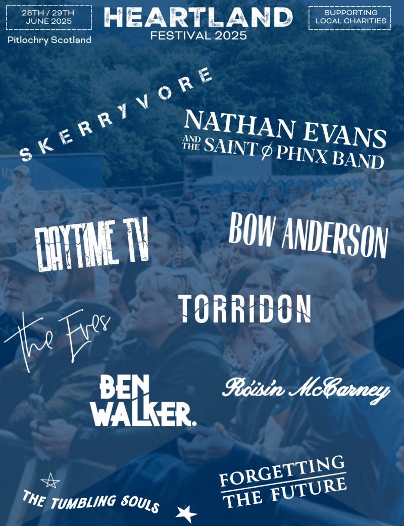 We will be joining the lineup for Heartland Festival this summer on the Discovery Stage

We look forward to playing on Saturday 28th June!