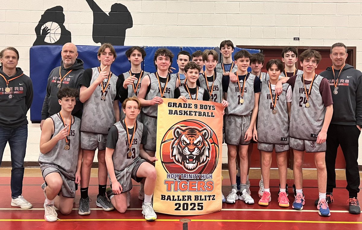 🏀Big shoutout to our Grade 9 boys basketball team on winning the championship at Holy Trinity this weekend! This team really puts the work in and it is great to see it pay off, congrats fellas! 

#govipersgo
