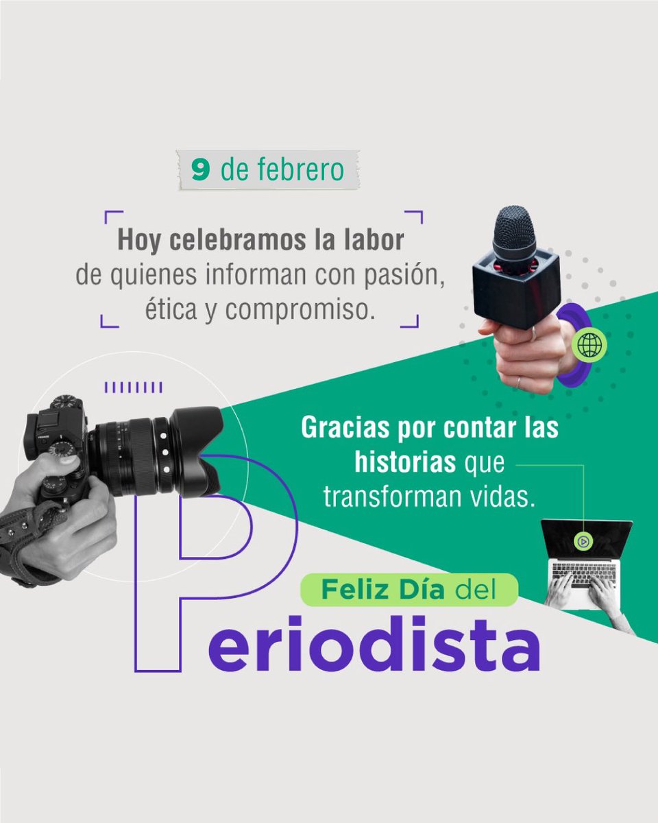 🎤 En este día rendimos un homenaje a quienes con pasión y ética, nos conectan con la realidad. Gracias a su trabajo y dedicación el mundo sigue siendo un espacio de diálogo y reflexión. 📰 Hoy, honramos a quienes, a través de su labor, nos recuerdan que el conocimiento es poder.