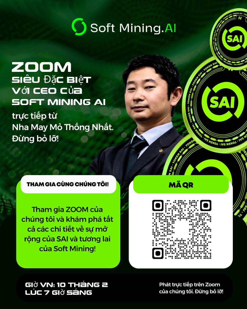 Zoom Siêu Đặc Biệt với CEO của Soft Mining AI trực tiếp từ Nha May Mỏ Thống Nhất. Đừng bỏ lỡ!