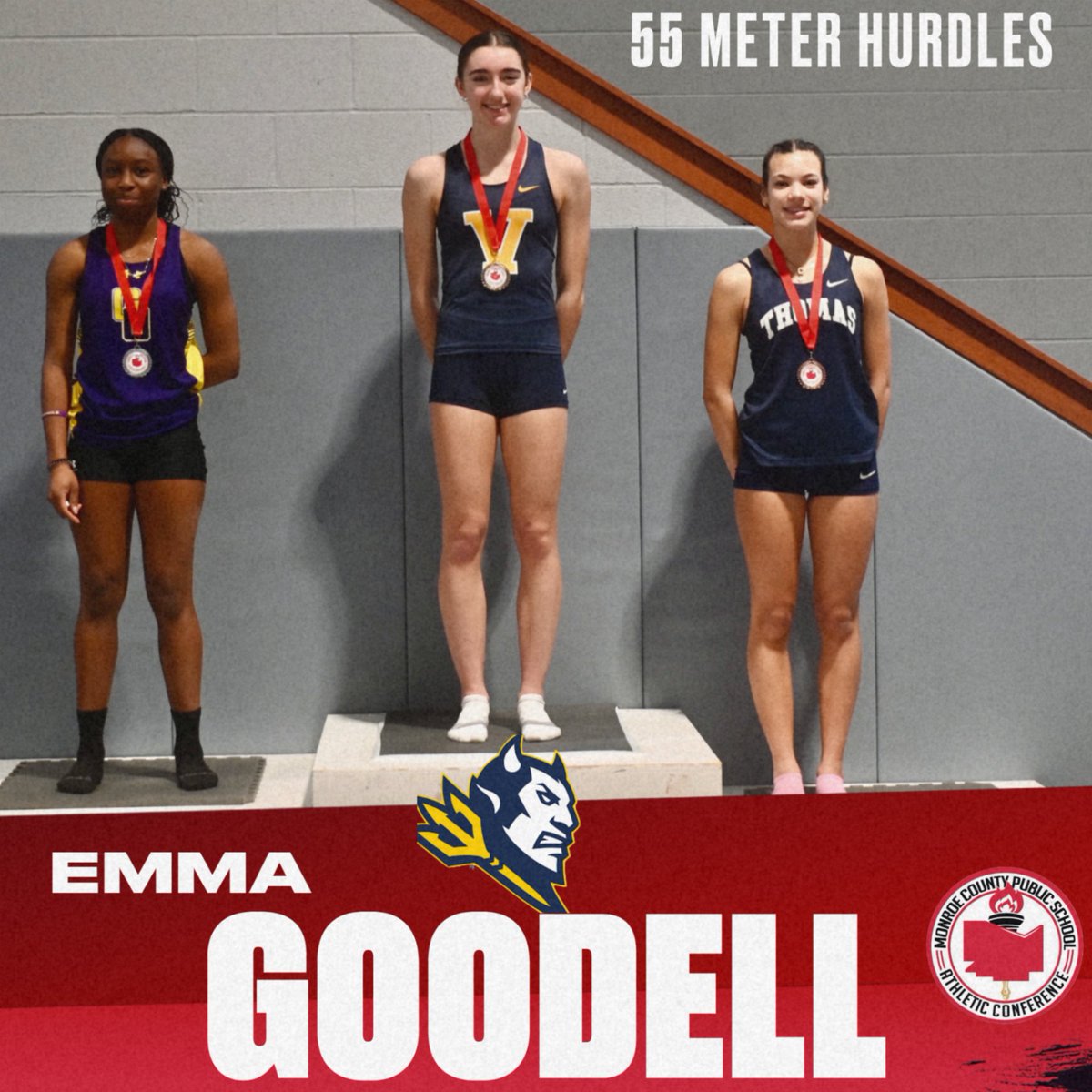 MCPSAC (@mcpsac) on Twitter photo Congratulations to Victor sophomore Emma Goodell! She is the Monroe County Indoor Track & Field champion in the 55-meter hurdles, winning Saturday at Nazareth. Full results: results.yentiming.com/2025/indoor/02…
<a href="/victorBLDevils/">Victor Blue Devils Ψ╰(•̀ᴗ•́ )╯</a>
<a href="/victortrack/">Victor Nutakor</a> Congratulations to Victor sophomore Emma Goodell! She is the Monroe County Indoor Track & Field champion in the 55-meter hurdles, winning Saturday at Nazareth. Full results: results.yentiming.com/2025/indoor/02…
<a href="/victorBLDevils/">Victor Blue Devils Ψ╰(•̀ᴗ•́ )╯</a>
<a href="/victortrack/">Victor Nutakor</a>