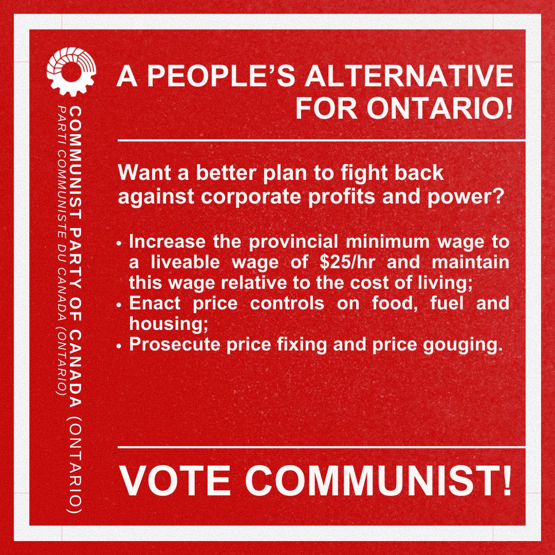 Communist Party of Canada (Ontario) tweet media