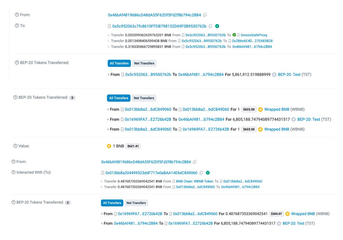 A lucky trader turned 0.7 BNB ($400) to $2M by buying $TST 3 days ago! A 5000X return!

He first bought 12.7M $TST with a total of 1.7 BNB, sold 6.8M $TST at a loss for 0.5 BNB and kept the rest.
Now these 5.9M $TST are worth $2M.

More on 👉 lmk.fun