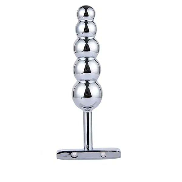 I just received Anal Beads Stainless Steel Butt Plug with 5 Balls Anal Plug Metal Butt Plug Anal Trainer