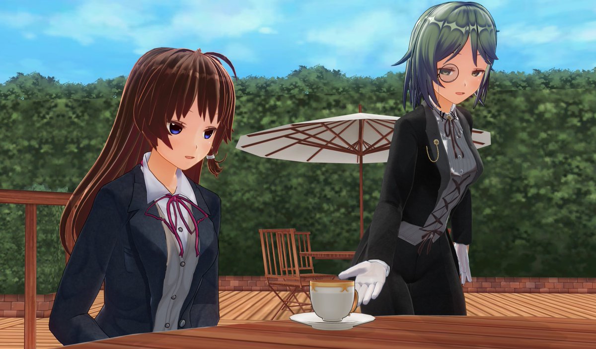 #cm3d版深夜の真剣エディット60分一本勝負 2/8のお題ですが…「執事・モノクル」以前のお題の時に使ったお嬢様を再利用…カフェに執事 
2/8のお題ですが…
「執事・モノクル」

以前のお題の時に使ったお嬢様を再利用。
カフェに執事とお嬢様がいるシチュエーションとは…?