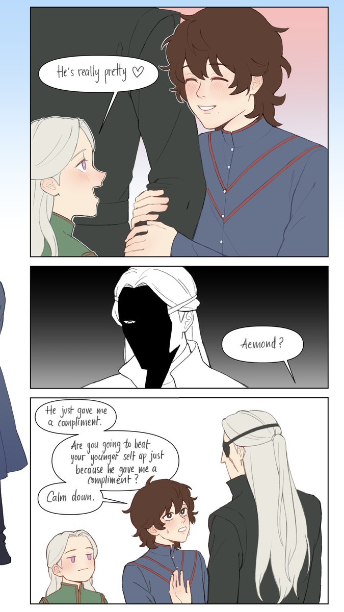 my_lord_strong's tweet image. Only Aemond would be jealous of himself 😔 
#lucemond