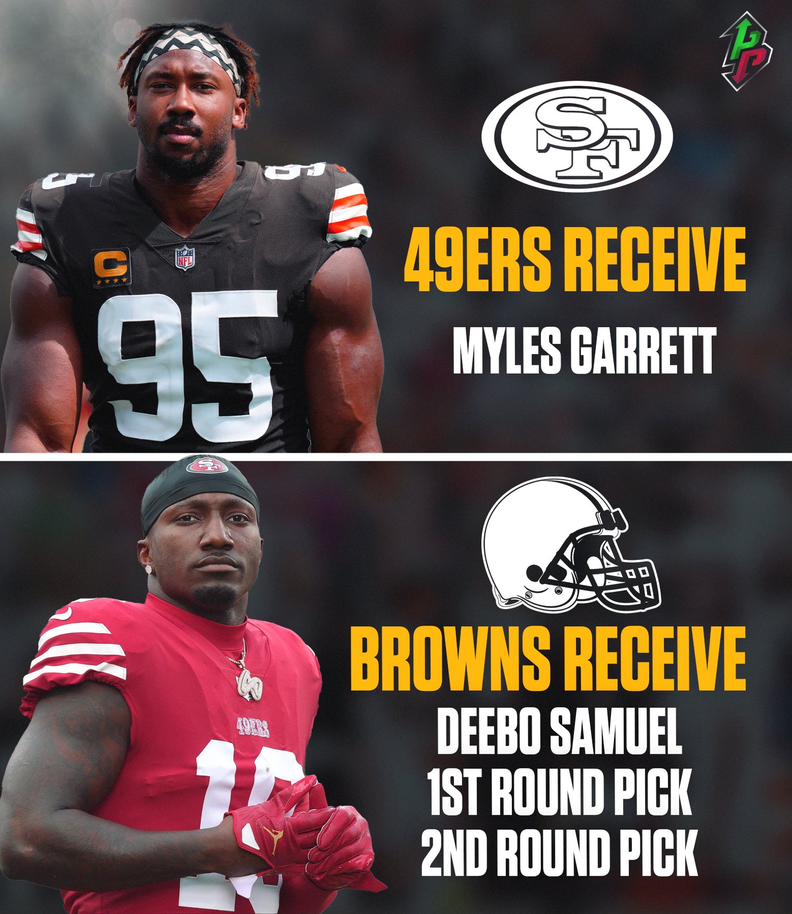 IG: NFLPreme on X: "TRADE PROPOSAL: 49ers receive: Myles Garrett ...