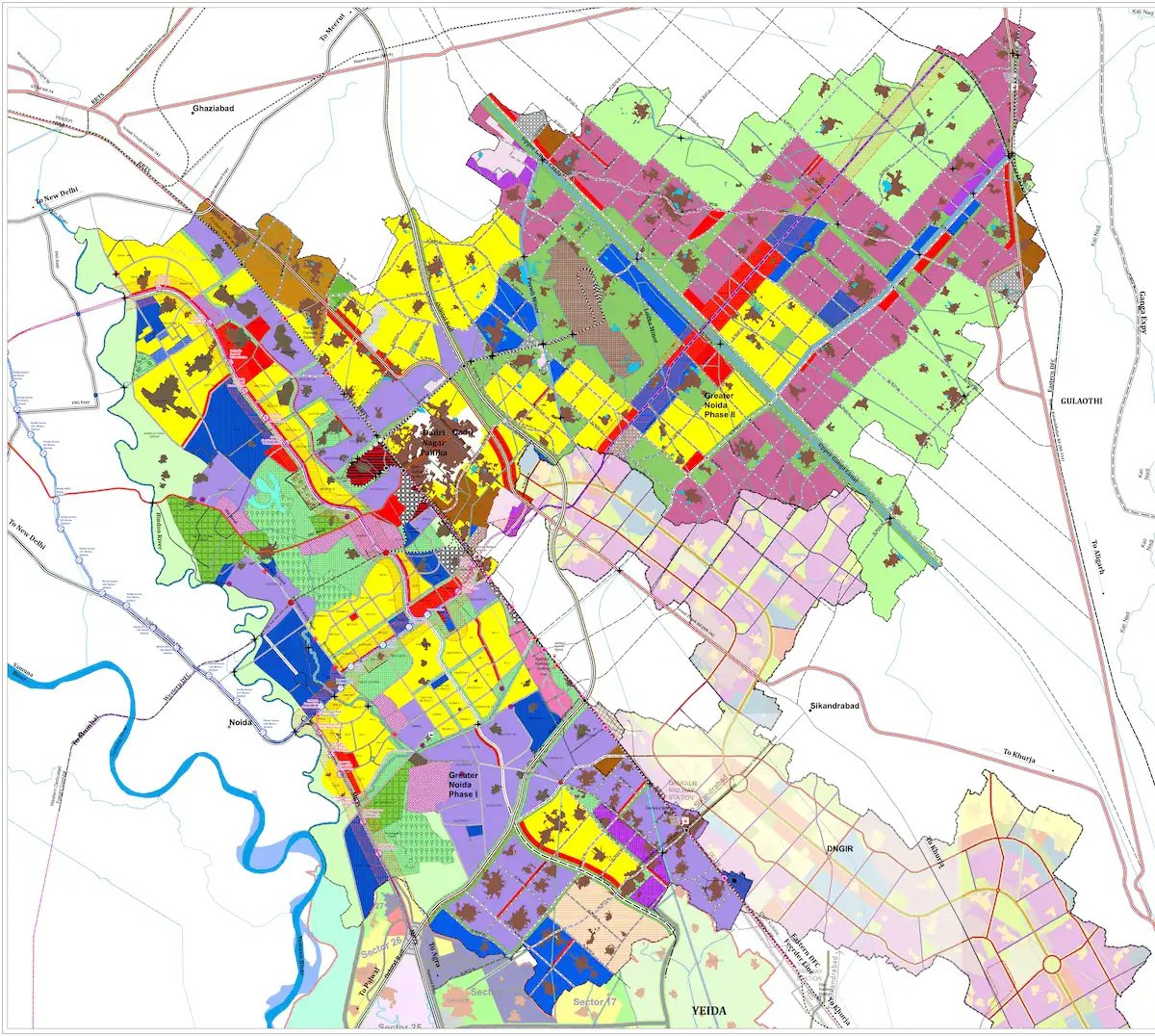 🚨Greater Noida master plan 2041 is approved by govt and now in effect officially

Over 25% land to be allotted for Industrial sectors with high focus on manufacturing in Phase 2. With this expansion, total area of Gr Noida will increase to a massive 55970 Hectares.

Current city