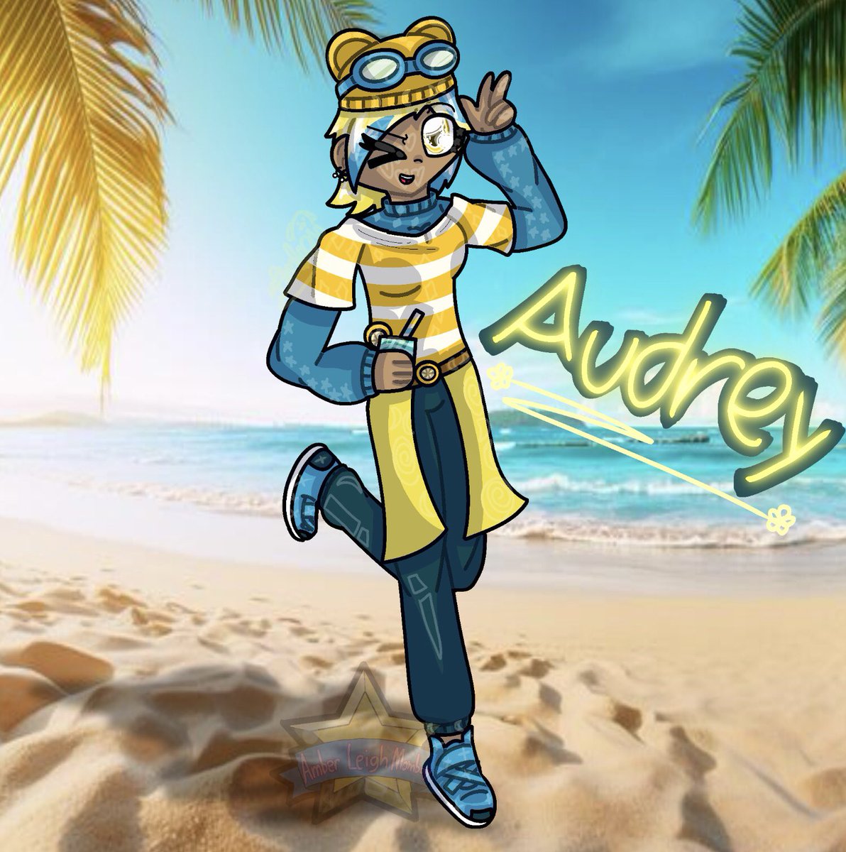 AmberMombay's tweet photo. ๐๐ตAudrey๐ต๐ (Cool aesthetic OC)
#procreate #flipaclip #procreateart #art #draw #drawing #blue #yellow #beach #bluelemonade #lemonade #aesthetic https://t.co/WbnUl7ThYi