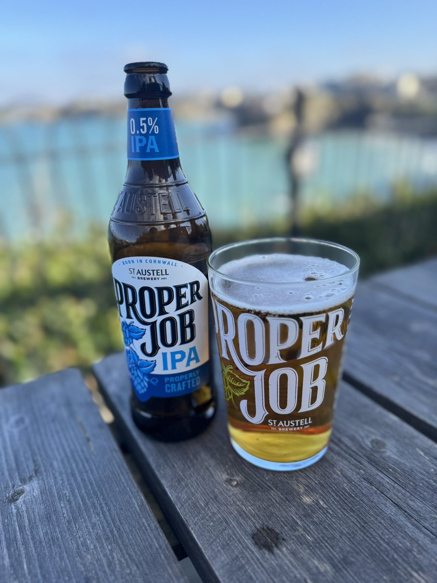 Not bad at all. And it means I can have a beer before I drive home to Worcestershire <a href="/properjobale/">Proper Job Ale</a> <a href="/StAustellBrew/">St Austell Brewery</a>