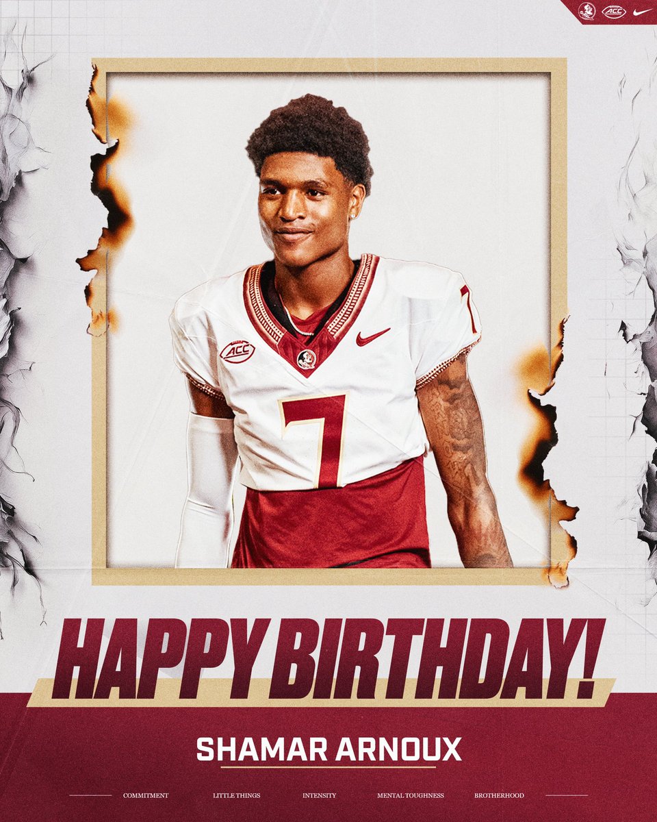 Happy birthday, Dudie!

<a href="/ShamarArnoux/">Shamar “Dudie” Arnoux</a> 

#NoleFamily