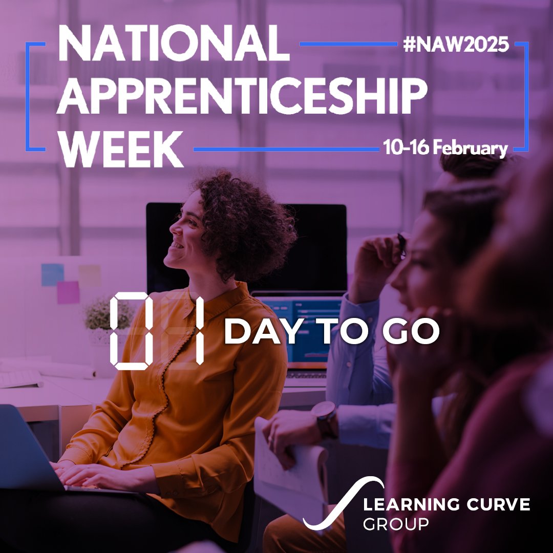 The countdown is almost over! #NAW2025 starts tomorrow, running from 10–16 February. Get involved and share your apprenticeship stories! Let’s come together and showcase the life-changing potential of apprenticeships. Learn more about #NAW2025 
👉 ow.ly/X3wI50UK846