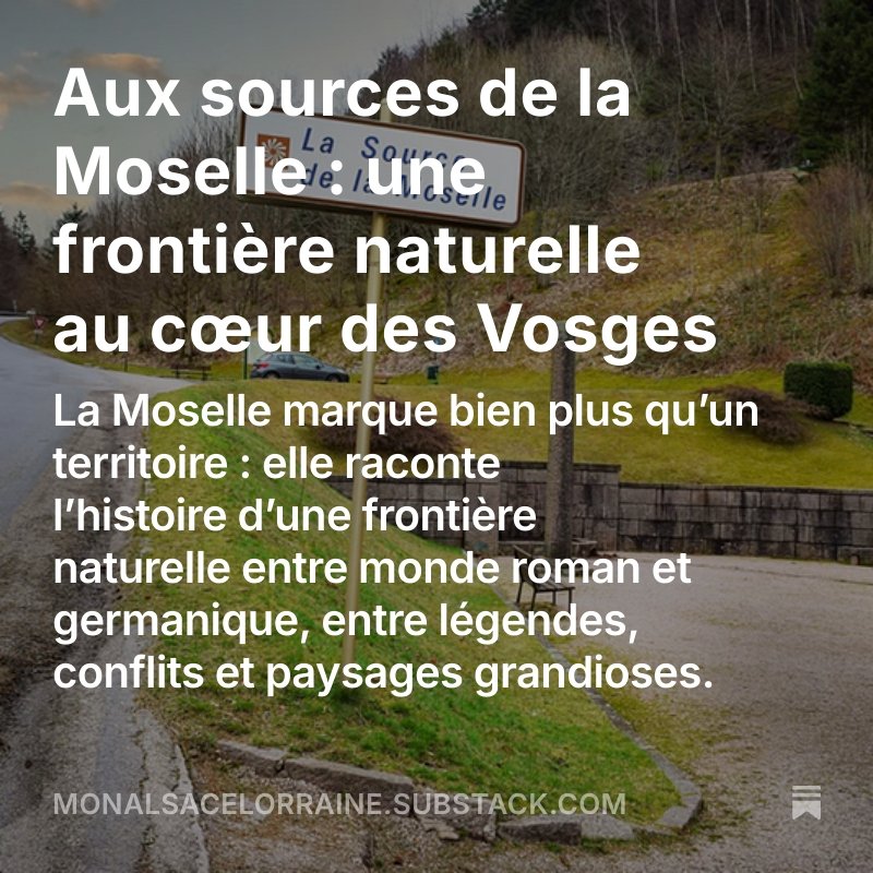 Nouveau sur notre Substack: Retour aux sources de la Moselle dans les Vosges ! monalsacelorraine.substack.com/p/aux-sources-…
.
.
.
#monalsacelorraine #vosges #jevoislavieenvosges #bussang #moselle #valleedelamoselle