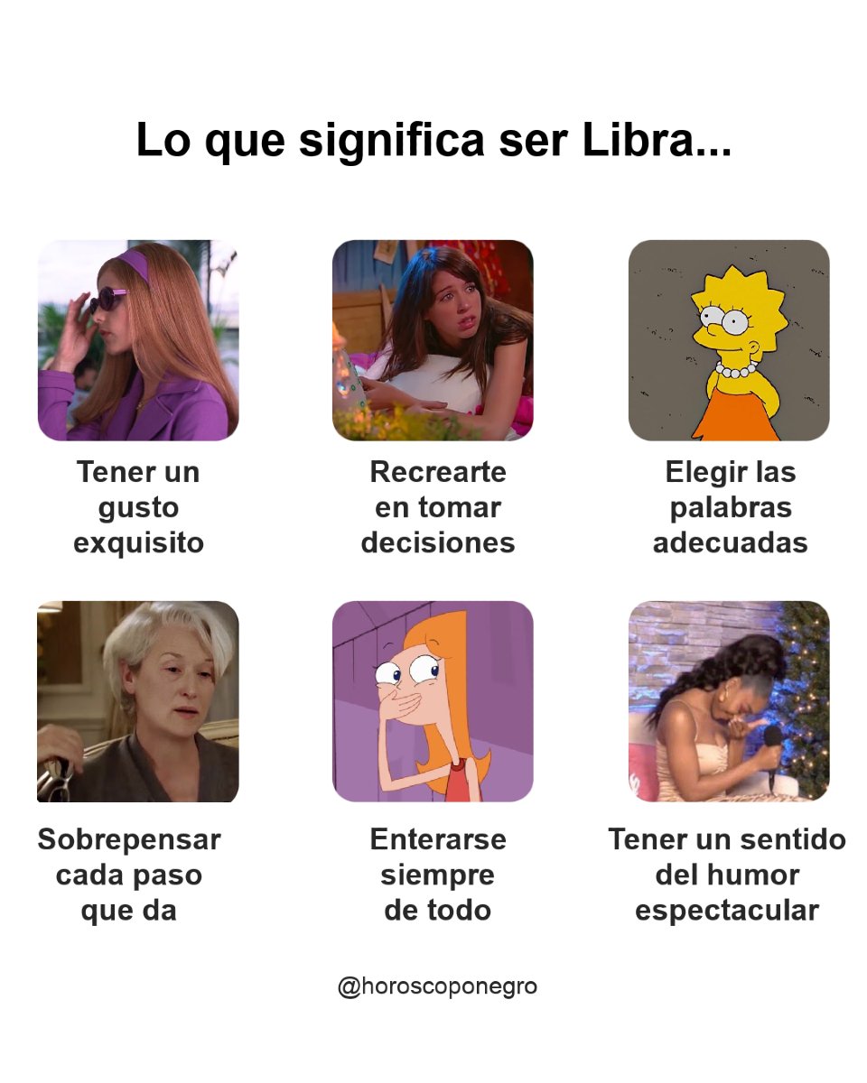 Libra es esto al 100%, pon un emoji de🦄 si eres puro Libra ♎️