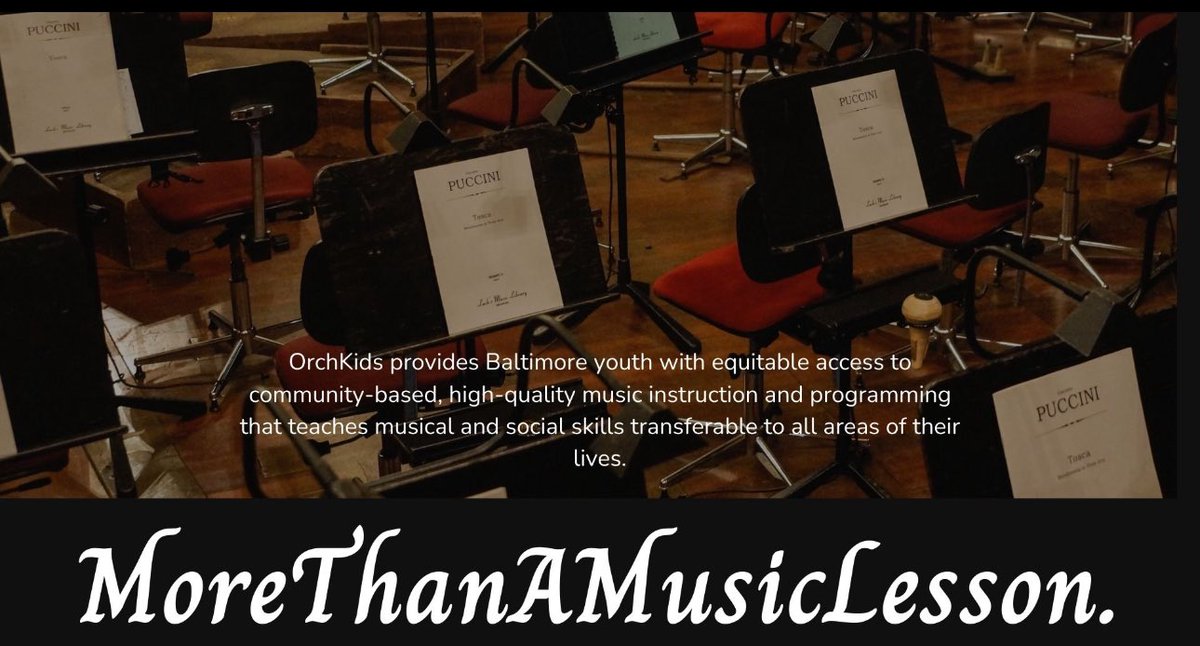 Your Reaction News (@howdidyoureact) on Twitter photo 🎼OrchKids, part of Baltimore Symphony Orchestra, provides free music lessons to students Pre-K thru 12th grade.
This program helps #Baltimore youth gain valuable #musical & social skills
#OrchKids 🎺🎻🎷
#MoreThanAMusicLesson
orchkids.org
<a href="/BSOOrchKids/">OrchKidsâ„¢</a>
#howdidyoureact 🎼OrchKids, part of Baltimore Symphony Orchestra, provides free music lessons to students Pre-K thru 12th grade.
This program helps #Baltimore youth gain valuable #musical & social skills
#OrchKids 🎺🎻🎷
#MoreThanAMusicLesson
orchkids.org
<a href="/BSOOrchKids/">OrchKidsâ„¢</a>
#howdidyoureact
