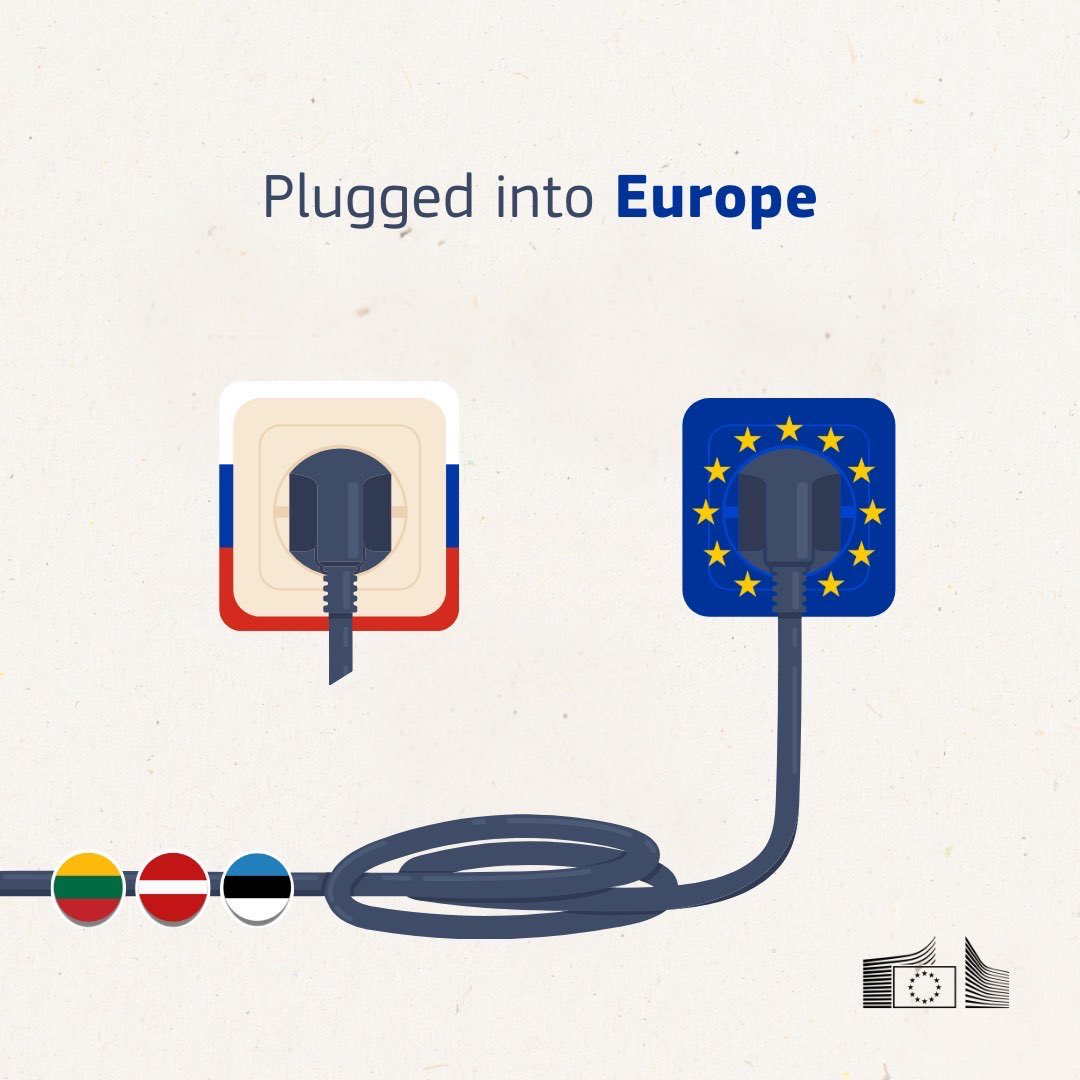 From today Estonia, Latvia and Lithuania are fully independent from Russia's and Belarus's electricity systems. 
This is an important step towards strengthening the energy security of the Eastern Baltic Sea region and the EU as a whole.