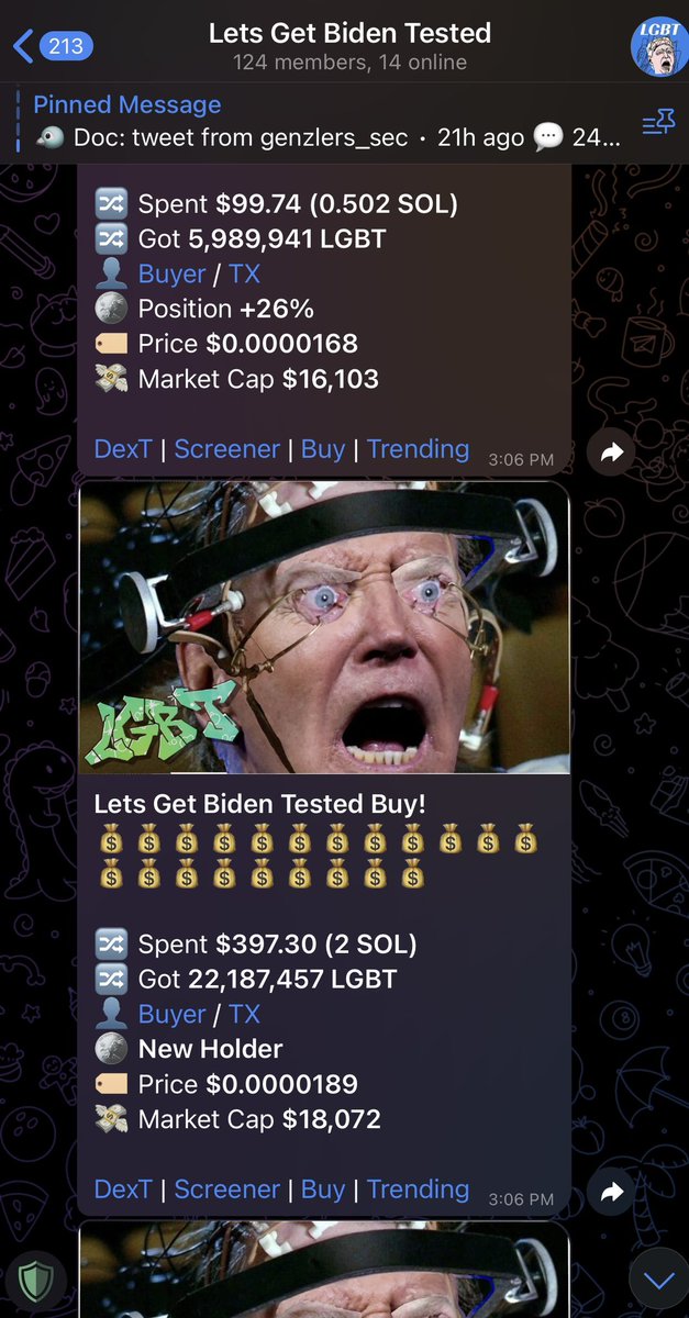 LGetBidenTested's tweet image. Whales starting to notice? 🤔 don’t fade handmade memes!! 

CoVq4bPHGoicr7p9tNbGZC52REHj5i5hUoVm5osSULAz

#solanamemecoin #maga #trump