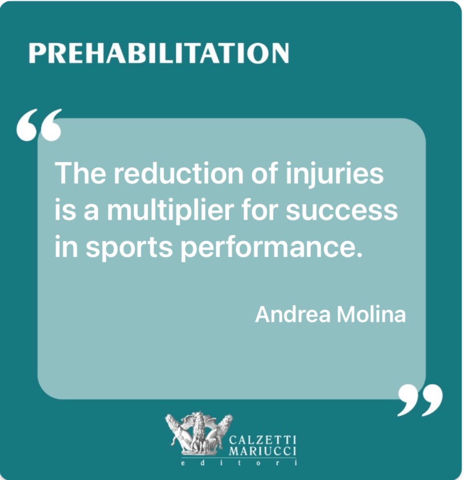 Andrea Molina (@andreamolina771) on Twitter photo #Prehabilitation <a href="/CalzettiMariucc/">Calzetti & Mariucci</a>
#SportPerformance
#InjuryPrevention
#SportSuccess
#AndreaMolina
#SmartTraining
#NewBook #Prehabilitation <a href="/CalzettiMariucc/">Calzetti & Mariucci</a>
#SportPerformance
#InjuryPrevention
#SportSuccess
#AndreaMolina
#SmartTraining
#NewBook