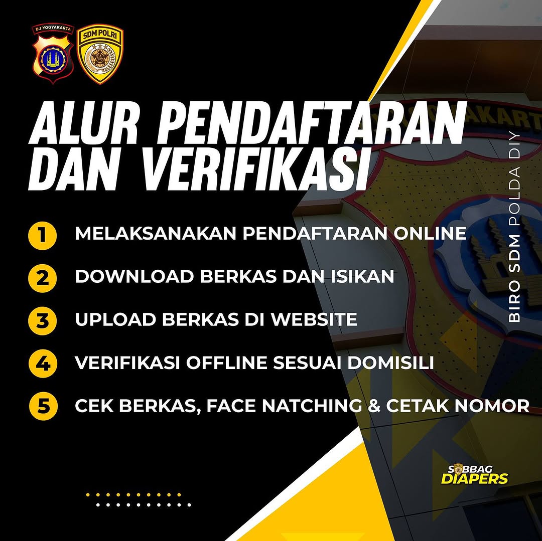 Untuk tahun 2025 verifikasi dilaksanakan di tiga tempat sesuai postingan diatas, agar mempermudah peserta dalam verifikasi di polres.
