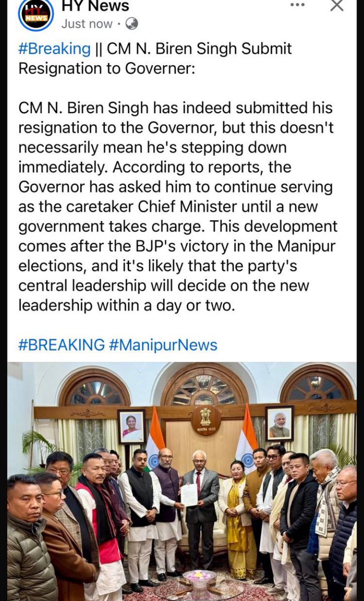 UncleHming's tweet photo. A masterstroke on the part of the Government of India to begin the process of peace talks for granting #UnionTerritory4KukiZo and formally separating the Kukis and Meiteis under separate administrative units.

Removal of the Criminal Minister is a step in the right direction towards genuine peace. Genuine peace will be achieved only when Kukis are given Separate Administration in the form of Union Territory with Legislature.

@PTI_News @thewire_in @the_hindu @rashtrapatibhvn @newslaundry @nlhindi @IndiaToday @themojostory @NENowNews @newstrackdaily @TheQuint @ttindia @NELiveTV