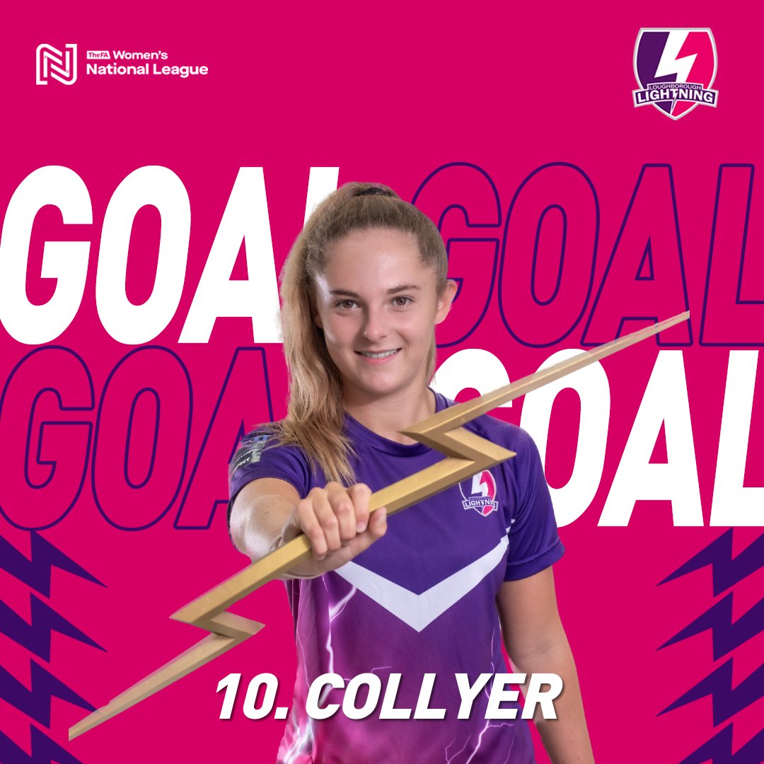 17' WHAT A GOAL

Liquid football from Lightning who play out from Higginbottom to Cotton who plays in Collyer. Jess drives towards goal and fires it into the roof off the net 😍

👞 0-1⚡️