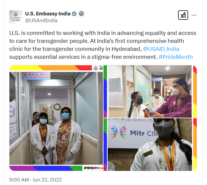 MarioNawfal's tweet photo. Your tax dollars didn’t go to fixing roads or securing the border—they funded transgender clinics in India.

Read that again. Americans struggling with inflation paid for furthering the interests of the GLOBAL woke agenda... https://t.co/lMXspOof4V