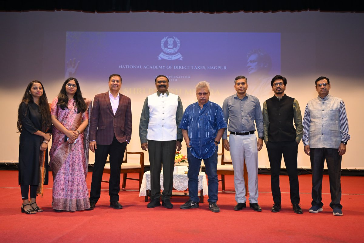 National Academy of Direct Taxes, Nagpur  hosted the renowned actor, poet, and musician Shri Piyush Mishra for an insightful conversation. His reflections on art, life, and creativity left a lasting impact on the audience.