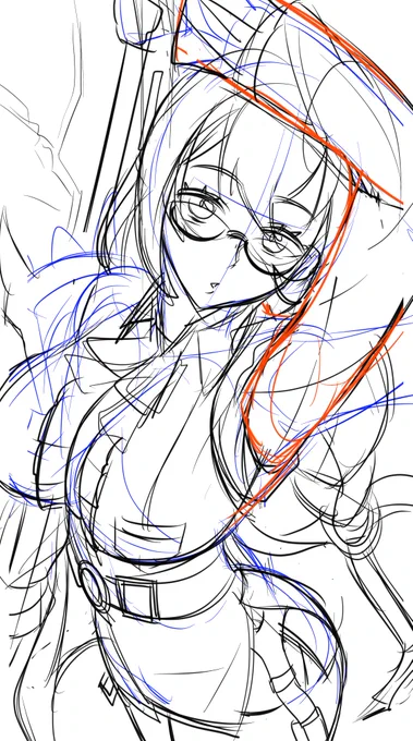 あーもうめちゃくちゃだよ(月城さん描いてる) 