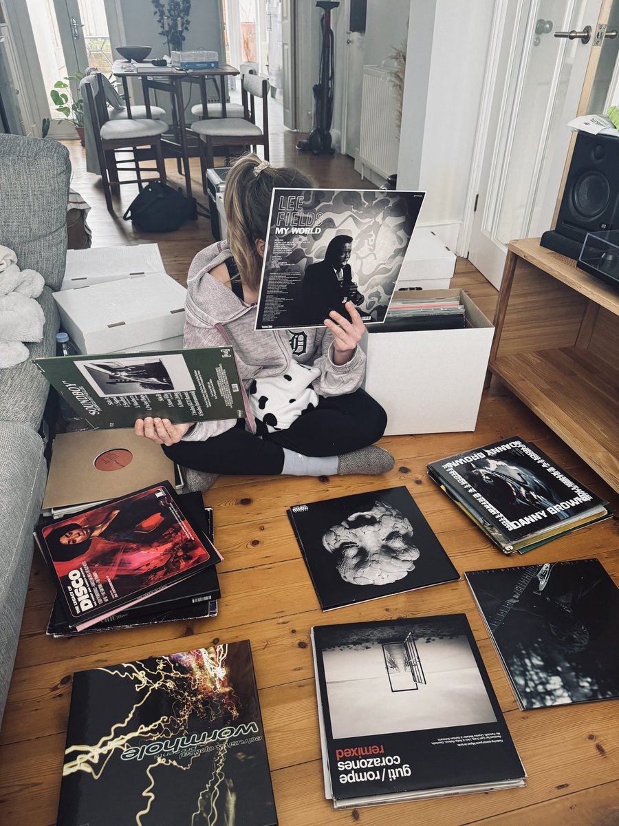 Sunday sorting out our records 🥲❤️✨ - <a href="/b00ked/">Adrienne Bookbinder</a>