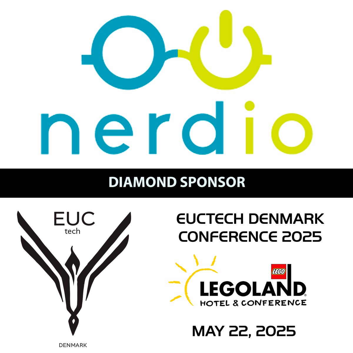 We are PROUD to announce that <a href="/GetNerdio/">Nerdio</a> is a DIAMOND sponsor at the upcoming EUCtech Denmark conference2025, May 22, 2025, Hotel Legoland, Billund, Denmark.

If you would like to participate in our conference May 22, 2025 secure your ticket here aka.ms/EUCdenmark