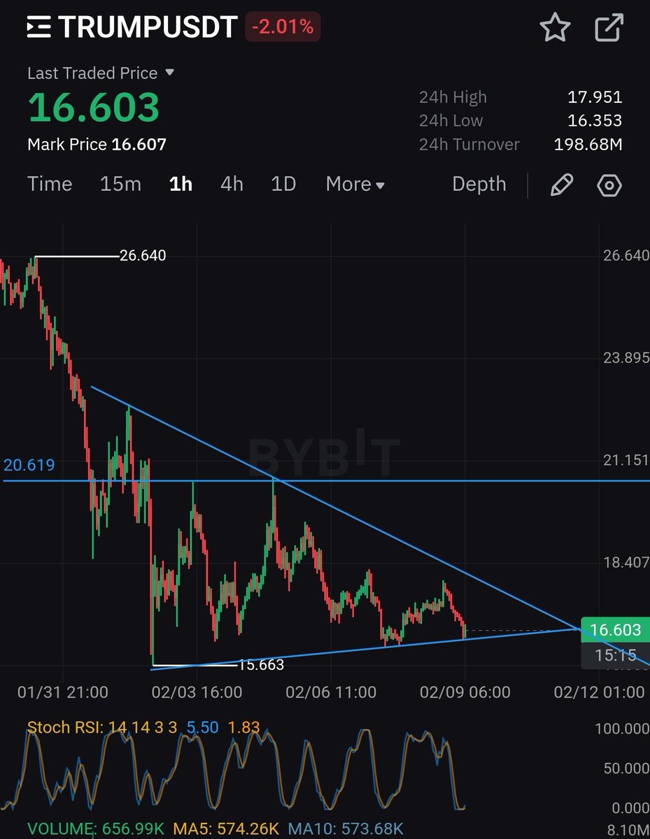 Bidding on several tokens at these levels, but with very small positions. Just to nibble as overall things look weak. Next up is $TRUMP. Let's get it Donny
