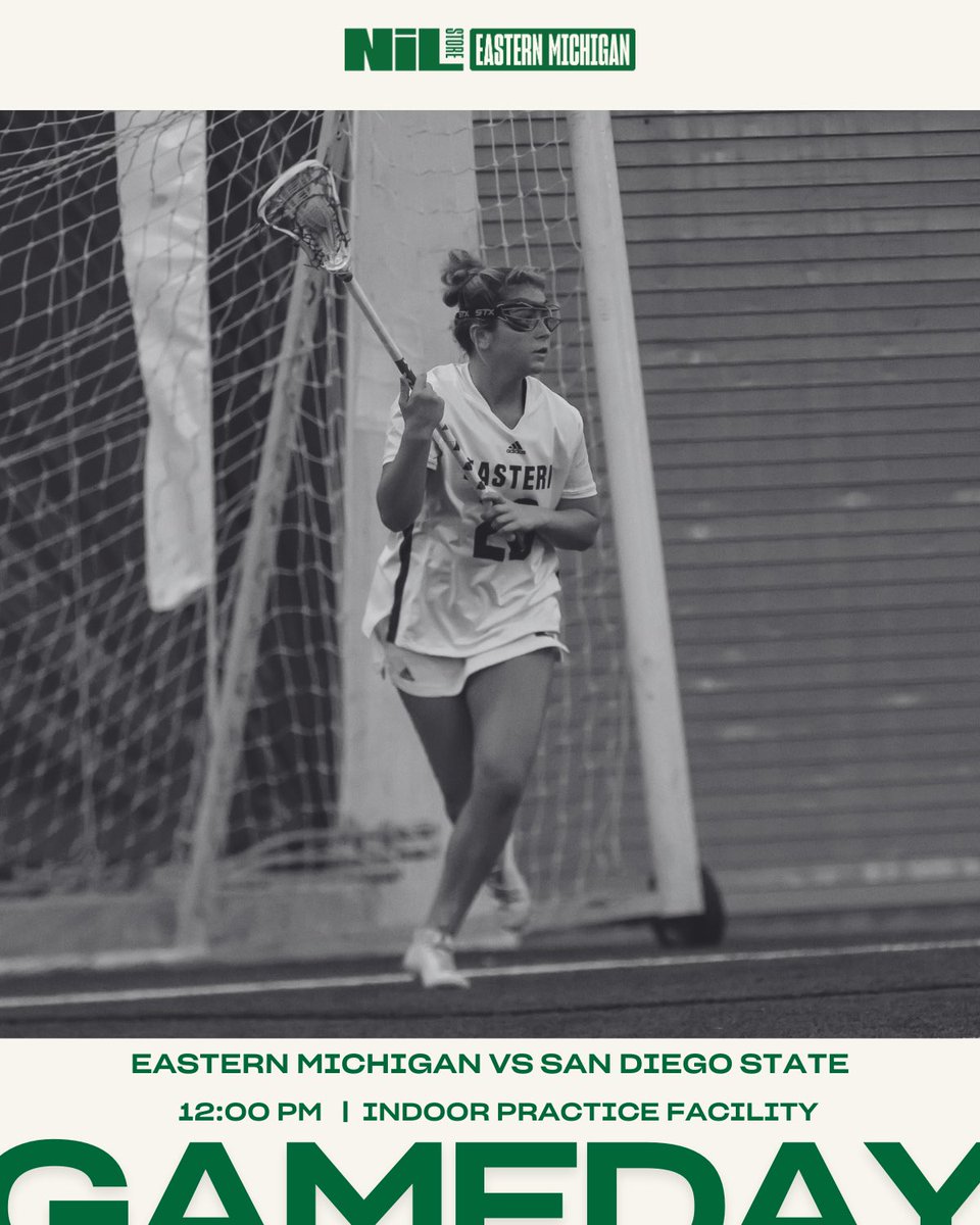 Eastern Michigan NIL Store (@nilstoreemu) on Twitter photo GAMEDAY‼️🥍
<a href="/EMU_Lacrosse/">EMU Lacrosse</a> starts their season today at 12 against San Diego State.
Shop: nil.store/eastern-michig…
#EMUEagles GAMEDAY‼️🥍
<a href="/EMU_Lacrosse/">EMU Lacrosse</a> starts their season today at 12 against San Diego State.
Shop: nil.store/eastern-michig…
#EMUEagles