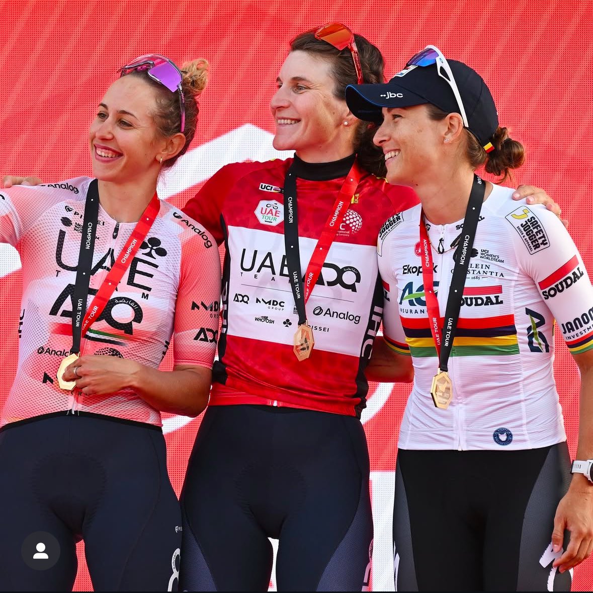 KimLeCourtFans's tweet photo. What a way to start her 2025 season! 
@KimLeCourt finishes 🥉@UAEtour.

AllezKim! 🇲🇺 Manz r li 👊 https://t.co/XJVSrK8c7O