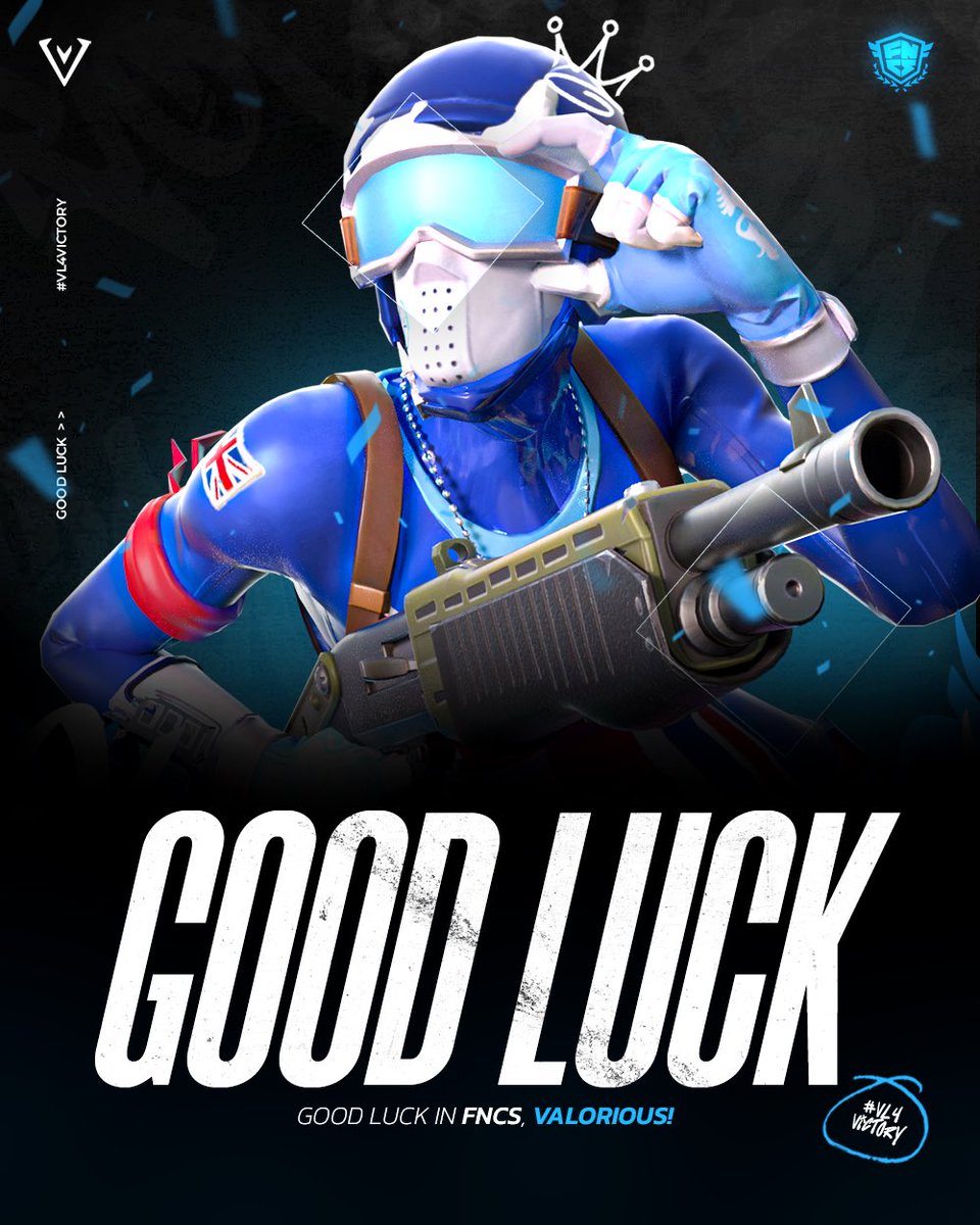 We wish our players the best of luck in the #FNCS Heats!🍀

VLRS | <a href="/loxtajl/">loxtajl</a> 💙
VLRS | <a href="/skw795_/">Skw79</a> 💙

Will we make it to the Grands?🤔

#gloriousVLRS 💎
