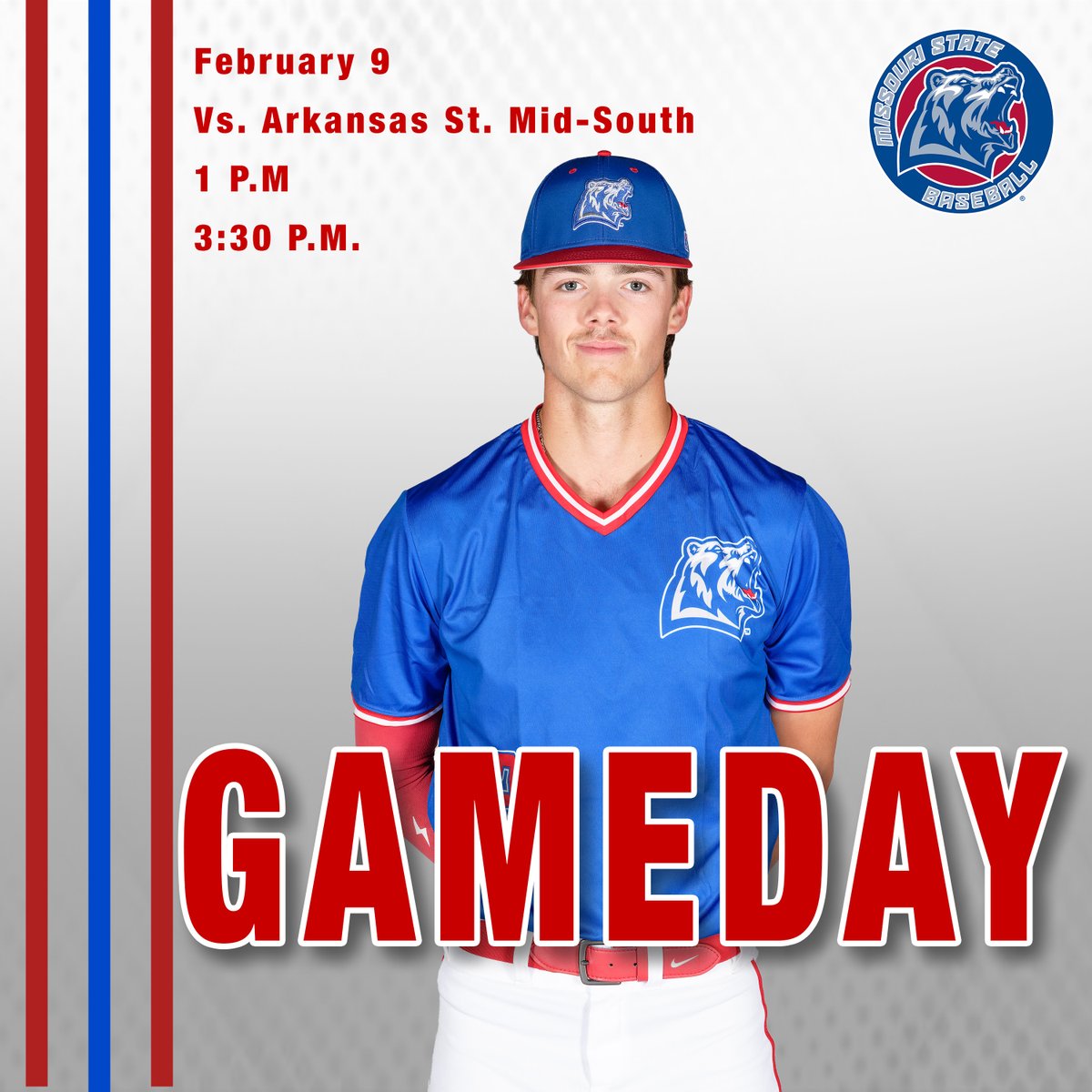 MSUWPGrizzlyBB's tweet photo. GRIZZLY BASEBALL GAME DAY!

🆚 Arkansas State Mid-South
📍 Marion High School in Marion, Arkansas
⏰ 1 p.m. and 3:30 p.m. https://t.co/2GC2mRO69o