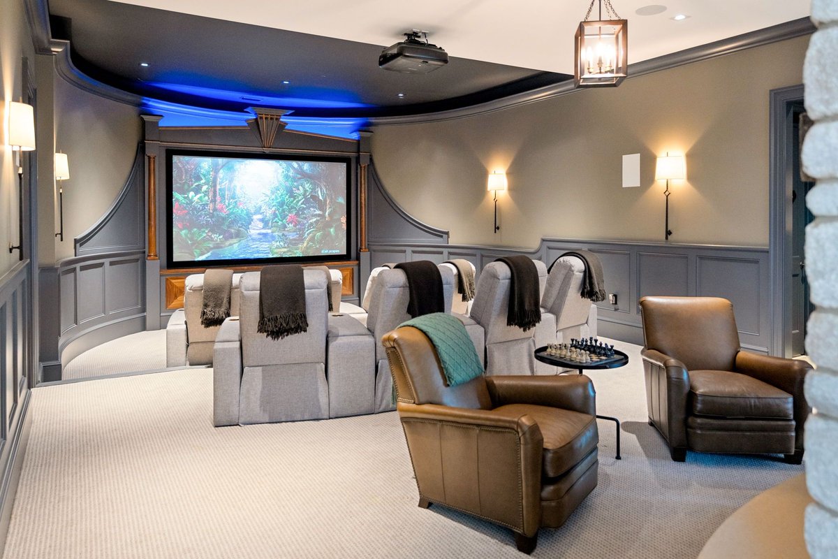 JonMandRealtor's tweet photo. Why go out when your home offers the ultimate in luxury entertainment? 🥃🎥  From a state-of-the-art media room to stylish lounge spaces, this exquisite lower level is designed for unforgettable gatherings. 

3602 River Ridge Cove⁠
$6,995,000⁠ https://t.co/3AU8AuBshe