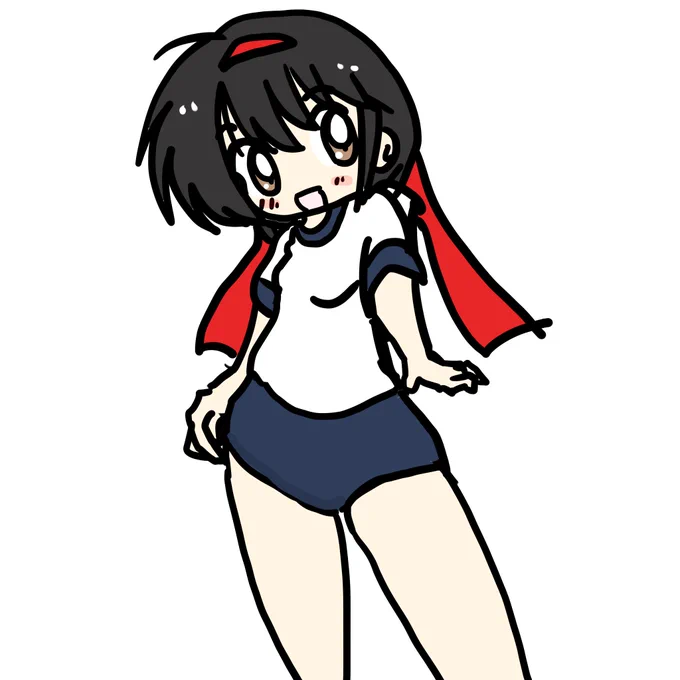 #見た人もなにか無言でブルマ女子をあげる元気パワーアップ 