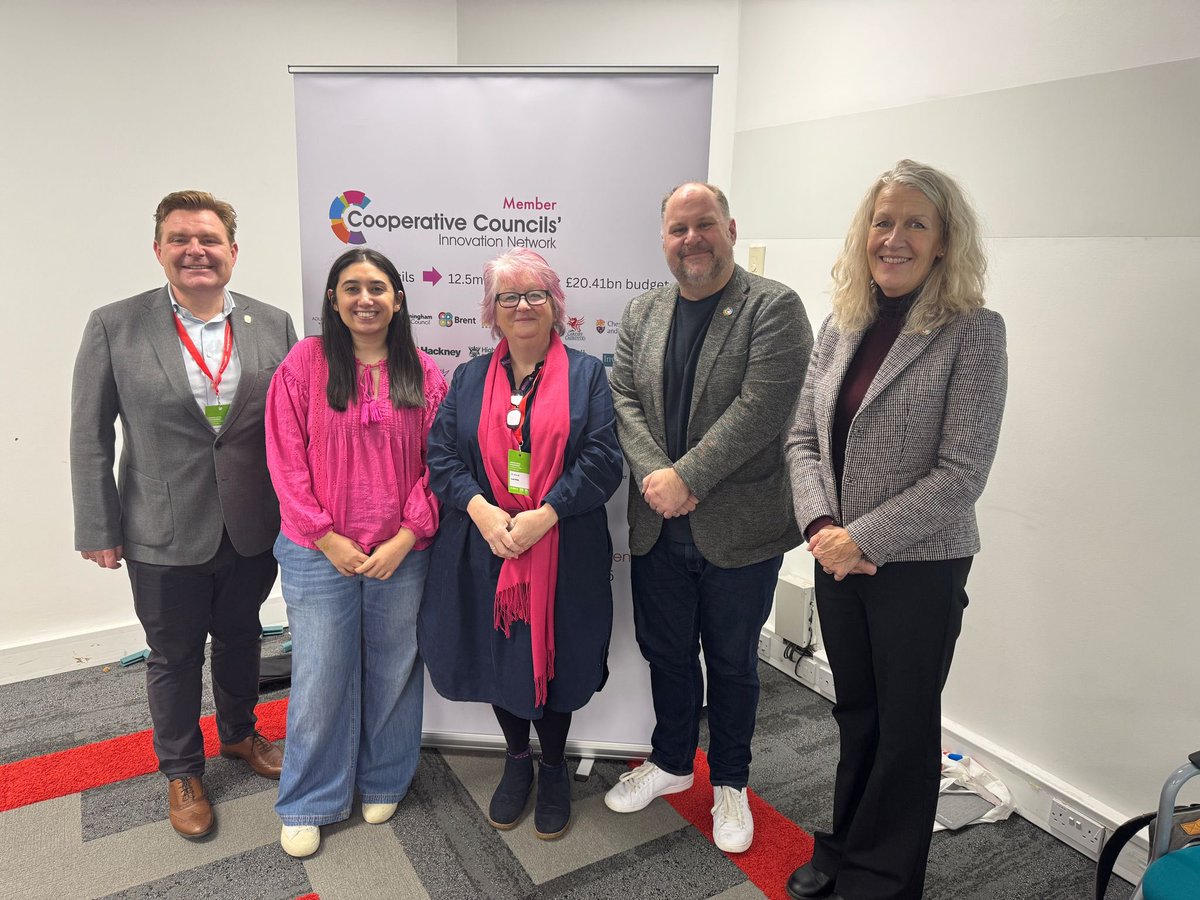 jimrobbins's tweet photo. Absolutely loved chairing a session for @CoopInnovation on how Cooperative Councils can support the Government missions at #lablocal25! Was great to have an outstanding panel of @CllrJohnCotton @J_L_Alty and Shanika Malhendran. https://t.co/t7DX2YSNfP