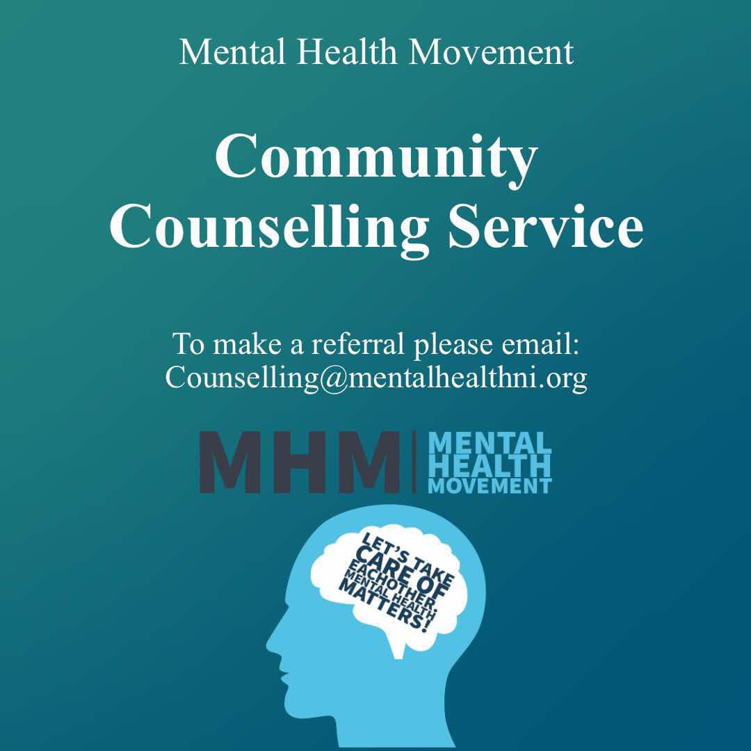Our BACP Accredited Adult Counselling Service, providing free services is currently open for self referrals.

Due to restrictions the service is only available to those living in North Belfast.

Once the sessions available are gone we will operate a waiting list.