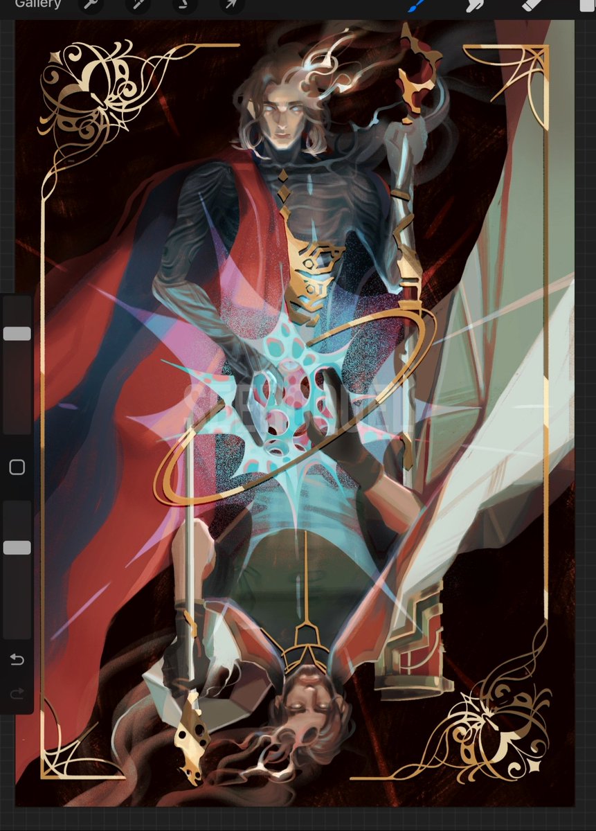 seeroquel's tweet photo. jv piece that i will attempt to print with gold foil press 💥
#arcane https://t.co/g00stz7uIg