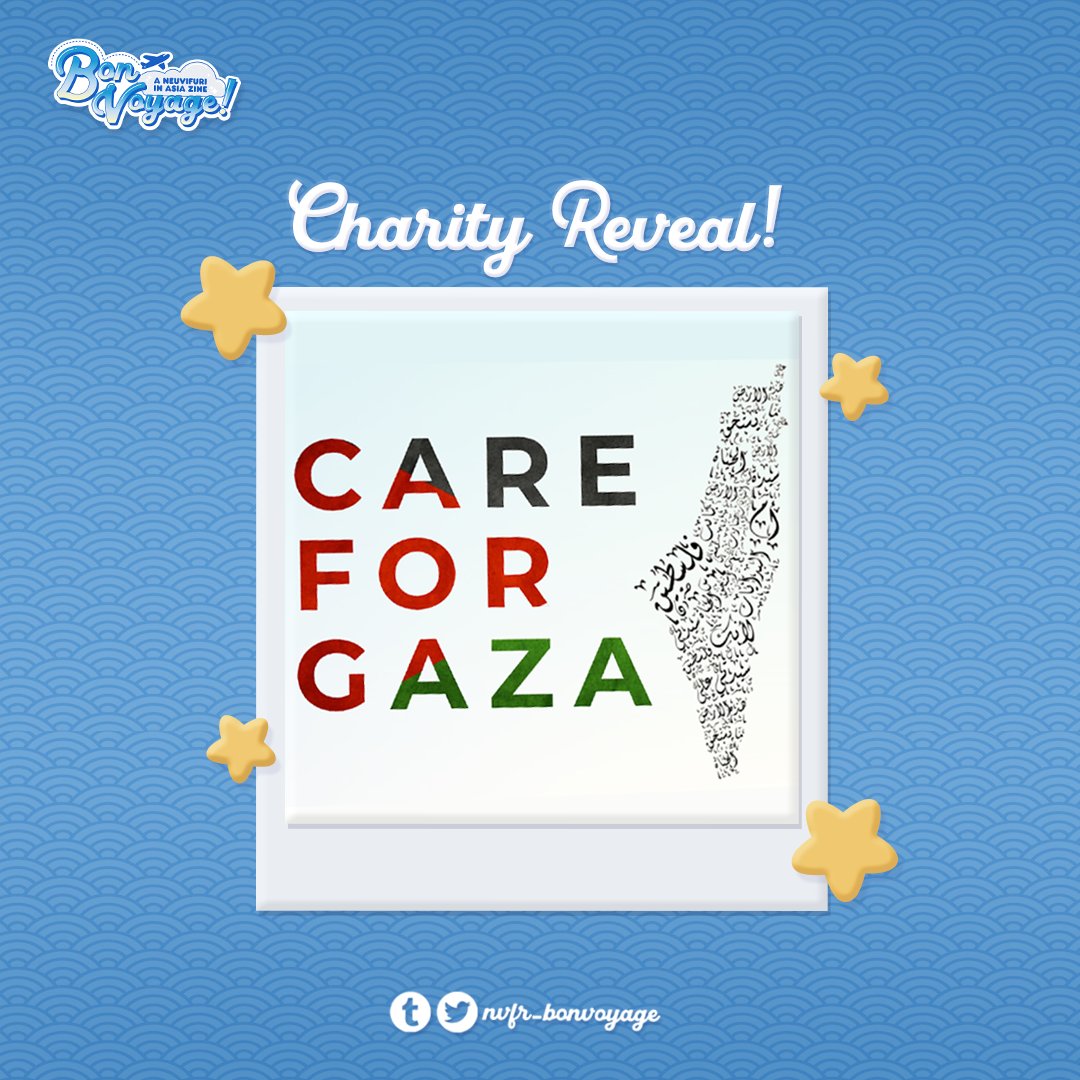 Bon Voyage!: A Neuvifuri in Asia Zine (@nvfr_bonvoyage) on Twitter photo ♥️Charity Announcement♥️
All proceeds from this zine will be going towards <a href="/CareForGaza/">Care For Gaza</a> to help aid displaced families in Palestine🇵🇸
As we enter the creation period, we hope you’re all excited to meet our wonderful contributors helping bring #NeuviFuri’s trip to life! ♥️Charity Announcement♥️
All proceeds from this zine will be going towards <a href="/CareForGaza/">Care For Gaza</a> to help aid displaced families in Palestine🇵🇸
As we enter the creation period, we hope you’re all excited to meet our wonderful contributors helping bring #NeuviFuri’s trip to life!