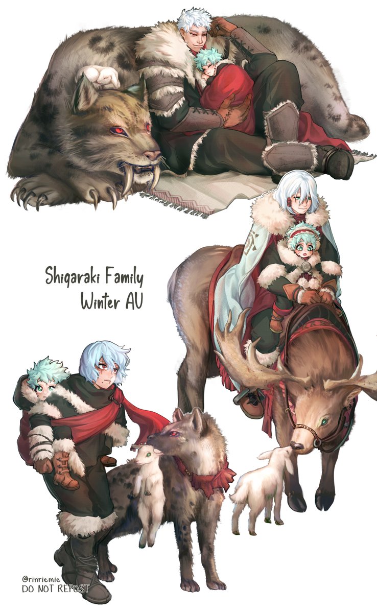 rinriemie_'s tweet photo. Shigaraki Family Winter AU! ❄️

((Dad for One)) https://t.co/ekV3Ec4gkB