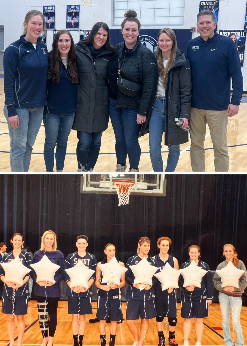 State Team Class of 2011 return for a fun night together. An incredibly talented team who are amazing young women! Thanks for coming back. Forever a Saint!