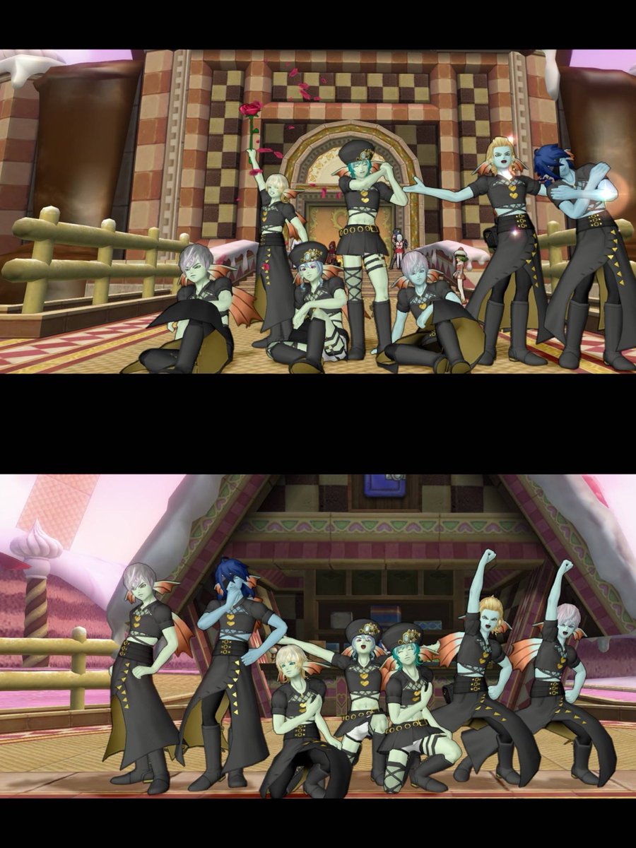 selen_dqx's tweet photo. 定例会!ドレスコードはバレンタインにちなんだデート服か女装❤️みんないつもありがとう✨イベ期間中他の日に集まれそうにないからわがまま言ってイベント会場でも写真を撮ってもらいました。ルムメンみんなセンスあって最高です👍 #Deck_out_DQX
スタジオお借りしました✨ #2_winkle https://t.co/GQkUGyeqWc