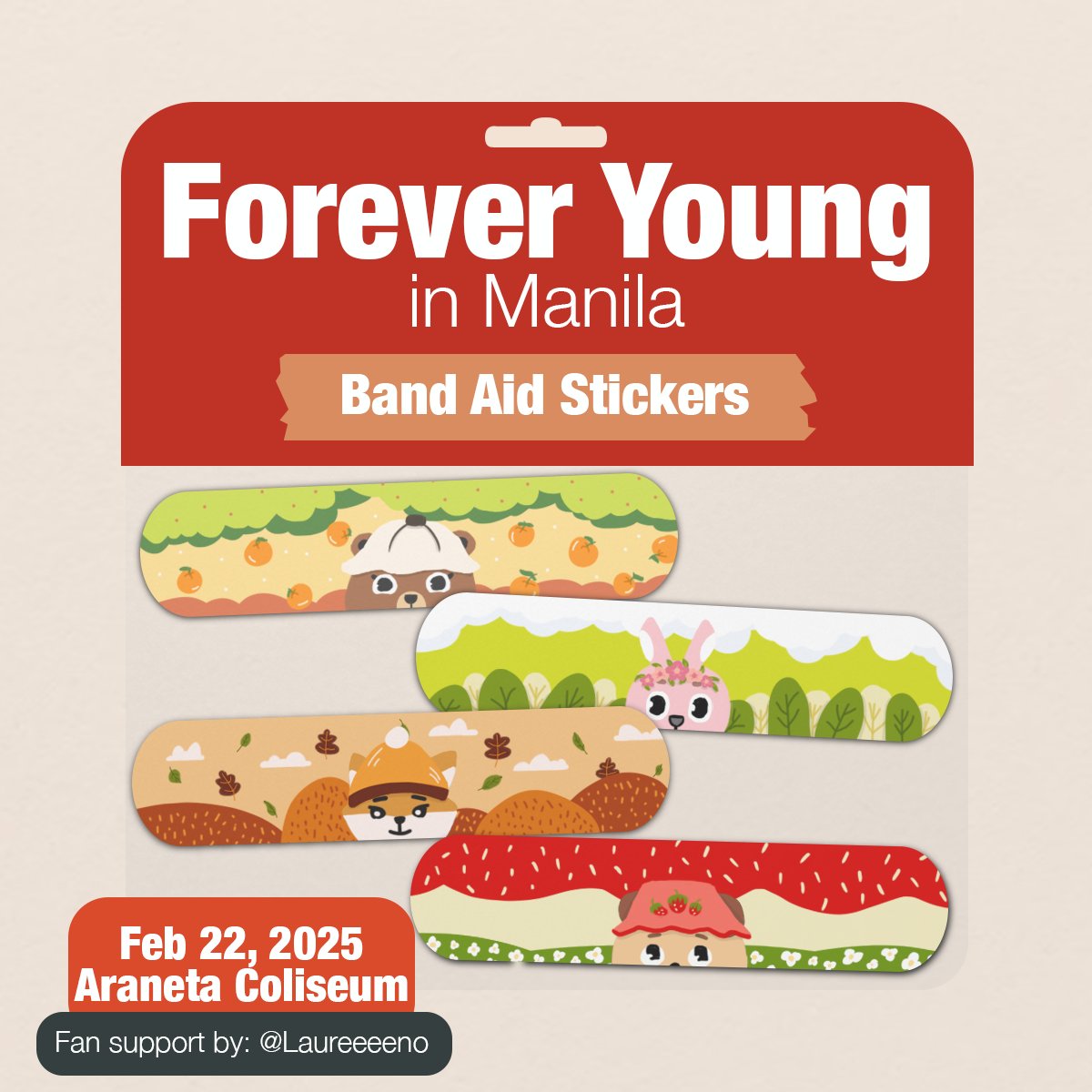Laureeeeno's tweet photo. DAY6 Forever Young in Manila FREEBIES

Date: Feb 22, 2025
Time and Loc: TBA

🍀Canva Matte Stickers
🍀Limited qty only
🍀Open for trades
🍀Pls RT &amp; Like for more reach!

See you!

#Day6inManila
#DAY6_3RD_WORLDTOUR
#DAY6_3RD_WORLDTOUR_Manila https://t.co/L3mKrUo6xz