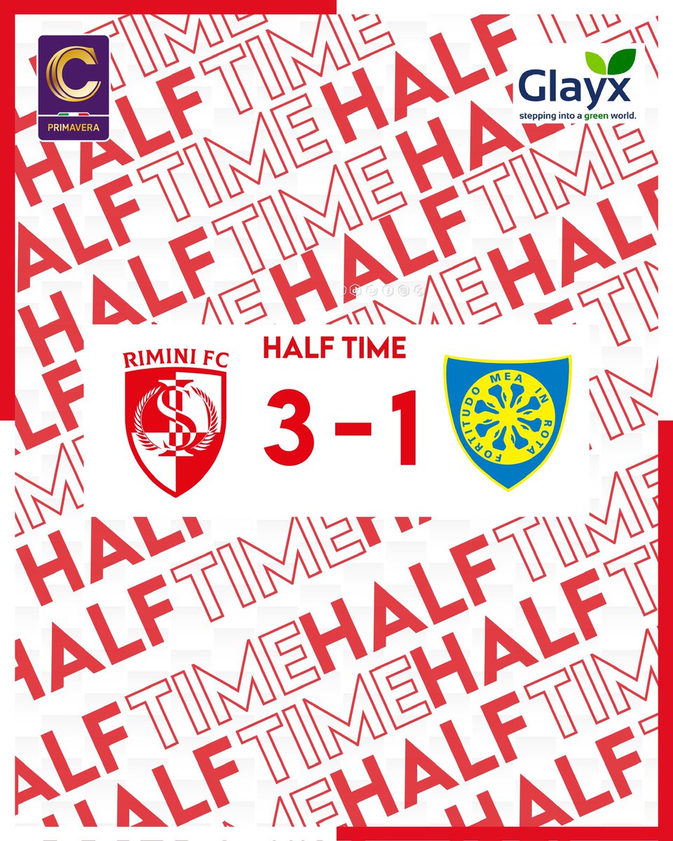 RiminiFC1912's tweet image. ⏸️ 𝐇𝐀𝐋𝐅 𝐓𝐈𝐌𝐄 ⏸️

#Primavera3