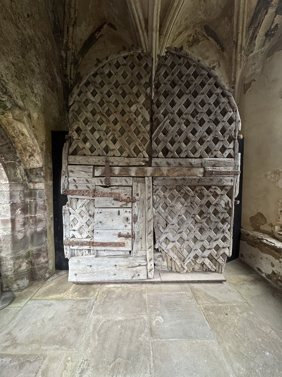 I’m always pleased to drop by to see the oldest surviving castle doors in Europe, dating back to 1190. Chepstow Castle.