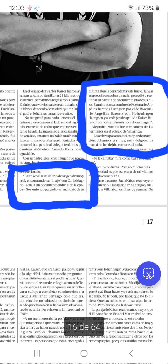 RodRettig's tweet image. En La Tercera viene un reportaje imperdible de Johannes Kaiser.

La madre tenía "un delirio de origen divino y real" que la llevó a cambiarse el apellido de "Barends Haensgen" a "Barents von Hohenhaguen", señala un documento judicial de la época. Esto explica en parte porqué sus…