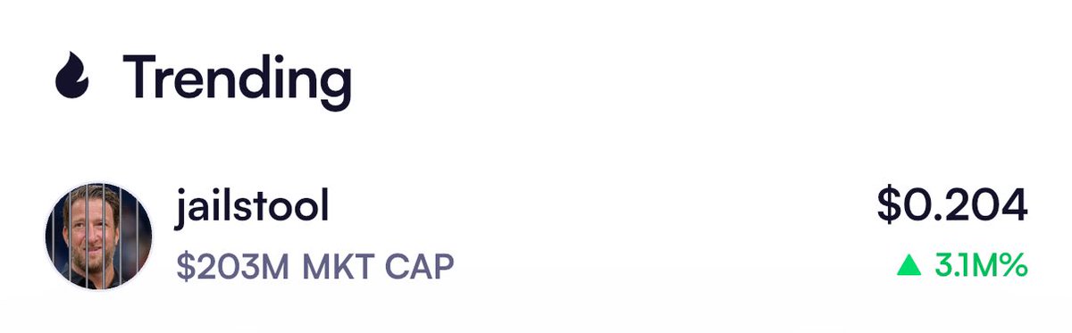 stoolpresidente's tweet image. 200 market cap!   #jailstool     Keep
It rolling.